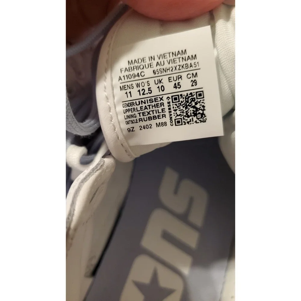 CONVERSE FASTBREAK PRO LEATHER A11094C White/Cloudy Daze Size 11 Men NEW Unisex
